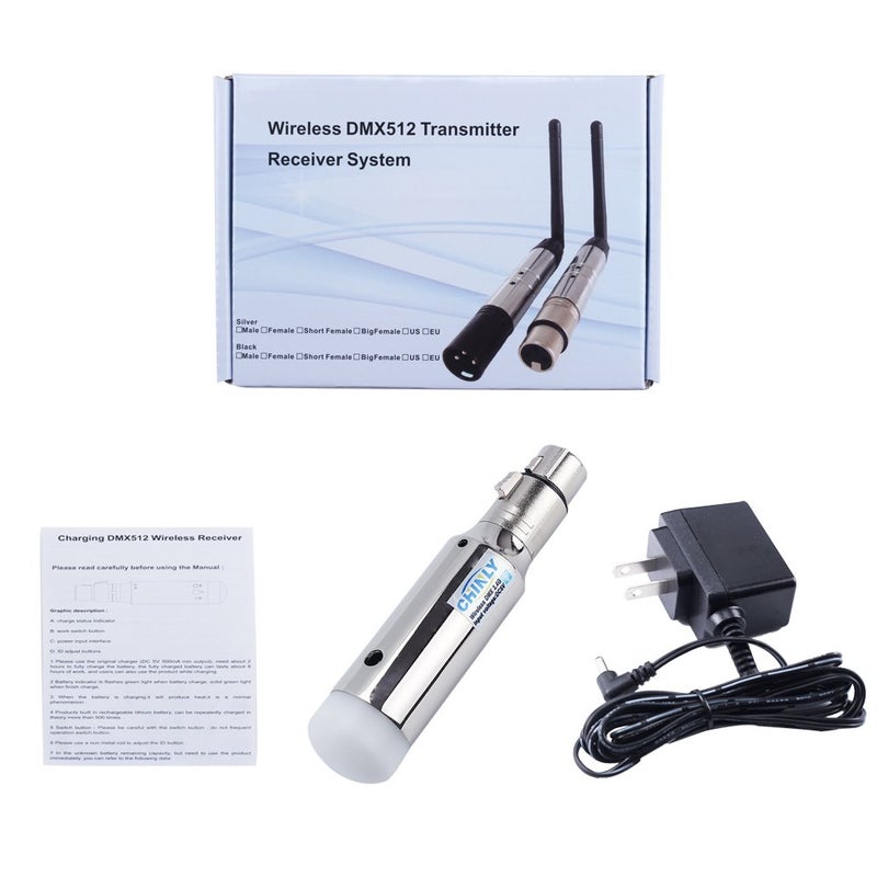 CHINLY DMX512 DMX Dfi DJ 2.4G Wireless 1 Receiver LED Lighting Control for LED Stage Par Party Light - Image 5